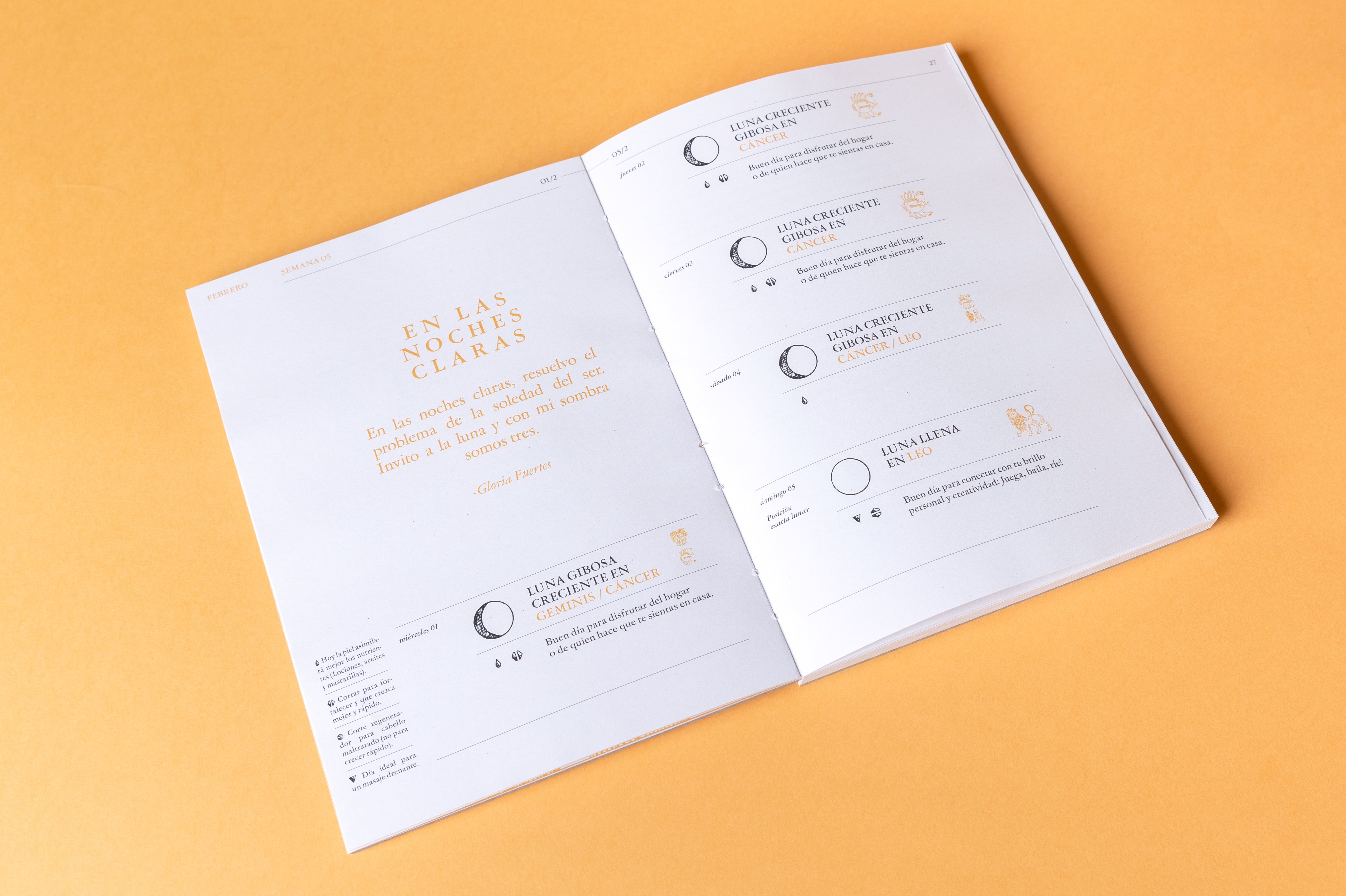 Calendario de tocador 2023